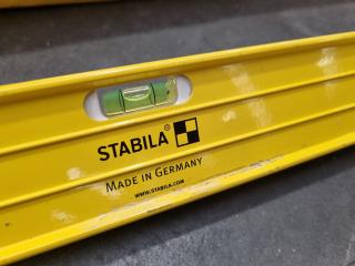 2x Stabila Spirit Levels w/ Case