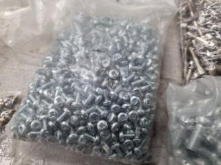 Assorted Small Screws, Nuts, Washers & More, Bulk Lots