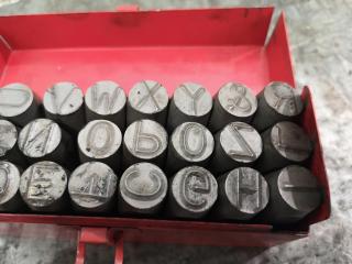 Two Sets of Steel Letter & Number Stamps