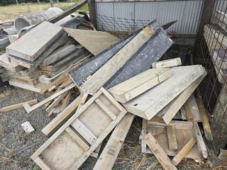 Lot of Timber and Plywood Concrete Formwork
