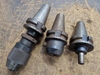 3x Assorted BT40 Tool Holders by Nikken and Laip