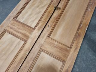 Vintage Wood Interior Double Door