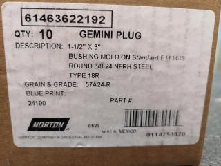 20x Norton Gemini Plug Abrasive Grinding Heads