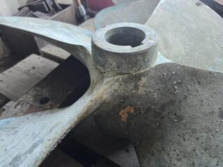2 x Large Brass Boat Propellers