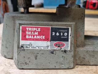 Vintage Triple Beam Balance Scale by Ohaus
