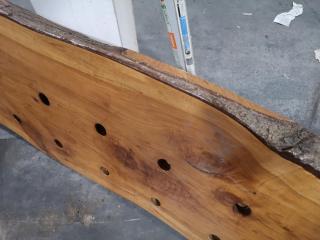 Rustic Wood Board Wall Hung Peg Board