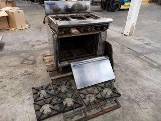 Comnercial Kitchen Gas Stove by Blue Seal, Parts use only