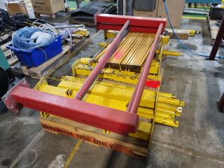 Pallet of Safety Barriers and Parts