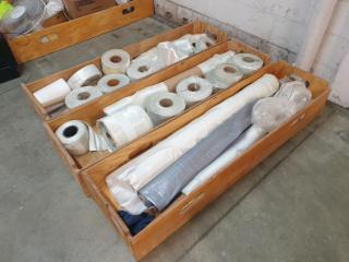 3 x Stackable Boxes of Fibreglass Material