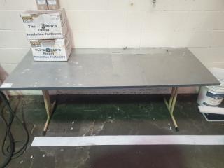 Folding Table with Steel Cover