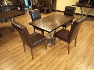 Cafe Table and Four Chairs