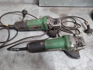 2 x Hikoki Angle Grinders