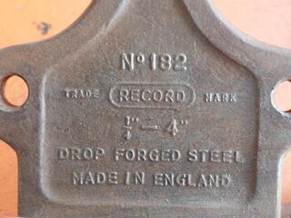 Record No 182 chain pipe vice