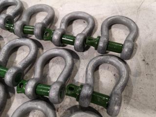 15x Lifting Bow Shackles, 1-Ton Capacity