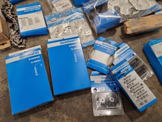 Assorted Shimano Branded Bike Parts & Components