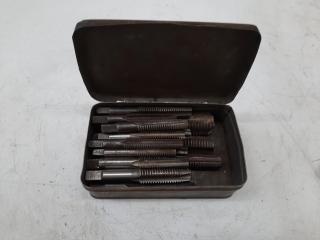 15 assorted straight thread taps