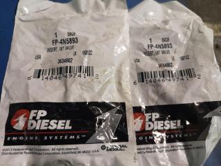 Assorted Diesel Engine Replacement Parts, Bushings, Valve Insert