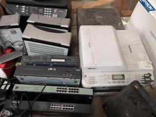 Large Assorted Faulty or Outdated Electronics, Printers, Computers, & More