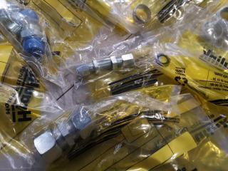 Assorted Lot of Industrial Hydraulic Fittings