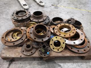 Assorted Industrial Pipe Flanges