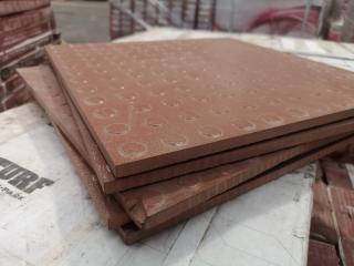 300x300mm Ceramic Heavy Duty Textured Floor Tiles, 34.2m2 area coverage