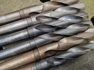 6x Morse Taper No.4 Drills, Large Metric Sizes