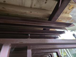 2 x Large Sliding Section Material Racks 
