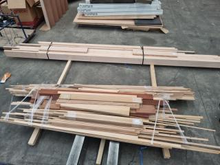 Large Assortment of Wooden Edging, Machined Timber