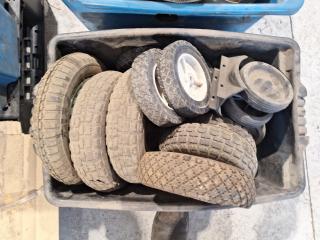 Crate of Used Wheels/Tires