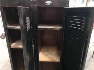 Pair of Steel Workshop Personnel Lockers