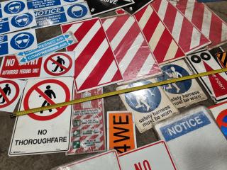 Assorted Industrial Indoor & Outdoor Safety Signage