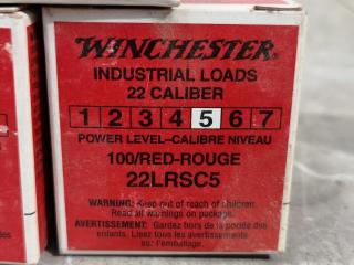 6x Boxes of Winchester Industrial Anchor Loads, 22cal