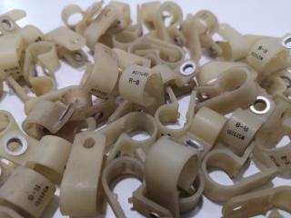 60x Aviation Plastic Loop Clamps for Wire Support Type MS25281 R8