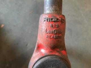 Vintage Rigid Longrip Pipe Reamer No. 2 Cast Iron Pipe Ratchet