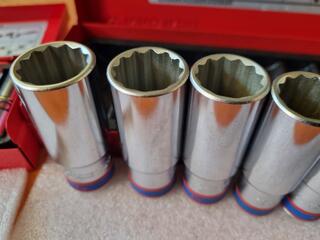 2x King Tony Deep Socket Sets, 3/8" & 1/2" Drive