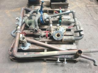 Pallet of Assorted Pipe and Valves