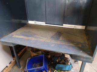 Workshop Partial Covered Workbench / Spray Booth