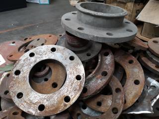 Assorted Heavy Industrial Pipe Covers and Rings