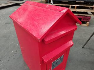 Custom Wooden Red Letter Post Box