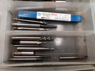 Assorted Lot of Milling End Mill Bits & More