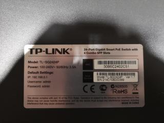 TP-Link 24-Port Gigabit PoE Switch TL-S2424P