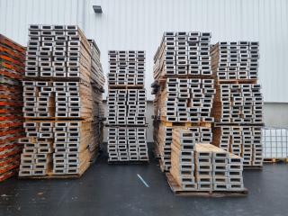 Huge Lot of Wooded Half Pallets/Slippers