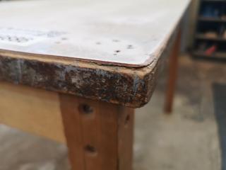 Wooden Workshop Table Workbench