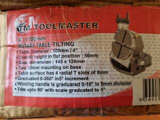 100mm Dia Tilting Rotary Table by ToolMaster