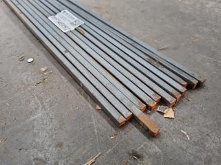 12 Lengths of Flat Bar Steel Rods 6M