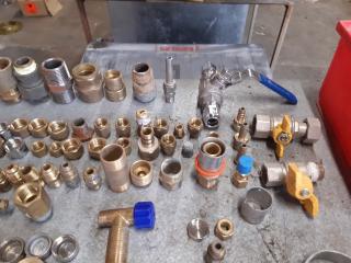 Tray of various SPK rifeng press fit pipe fittings.