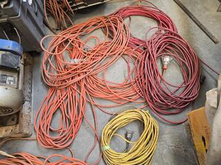 Large Bin of Extension Cords
