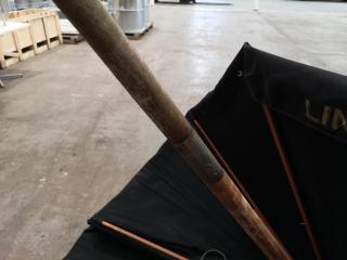 2x Outdoor Branded Umbrellas, Damaged