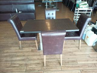 Cafe Table and Four Chairs