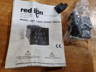 2x Red Lion Libra Series Timers LIBT